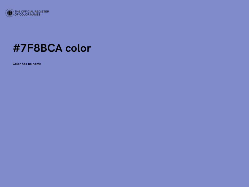 #7F8BCA color image