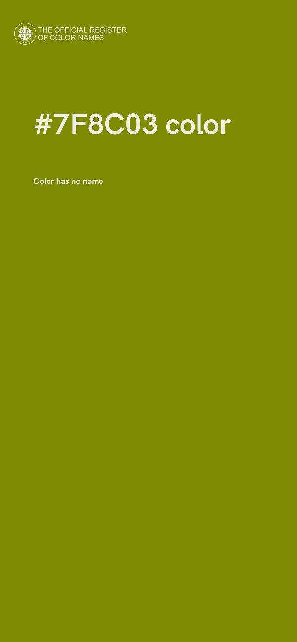 #7F8C03 color image