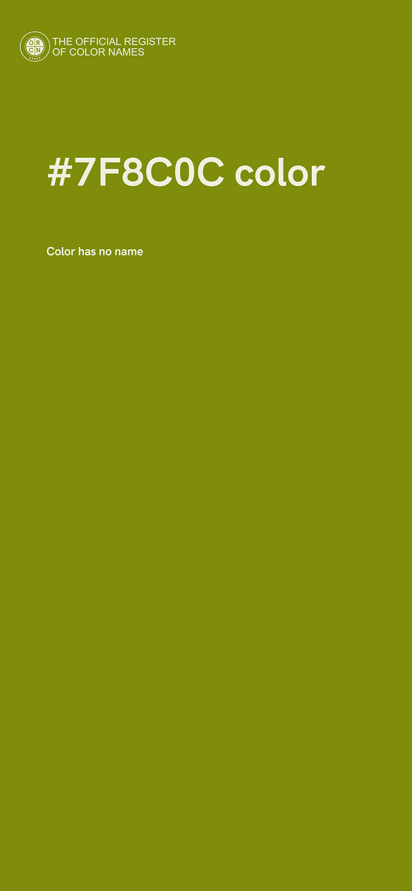 #7F8C0C color image