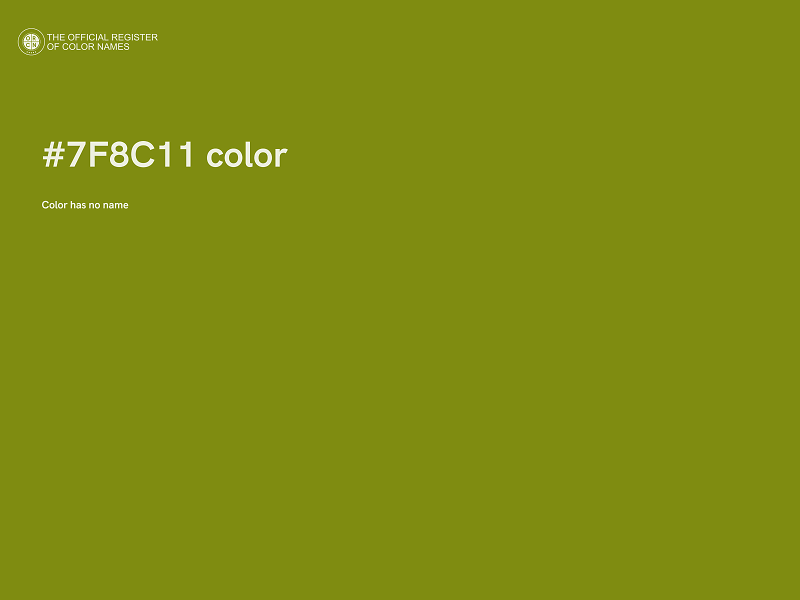 #7F8C11 color image