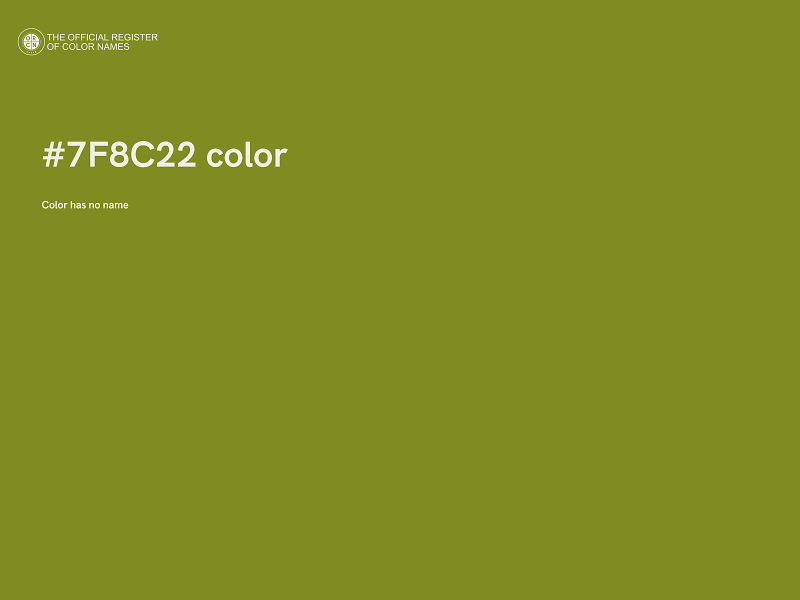 #7F8C22 color image