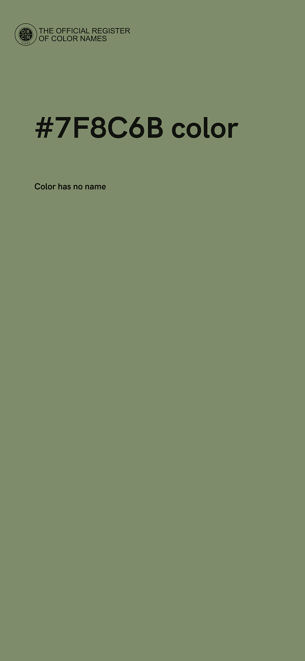 #7F8C6B color image