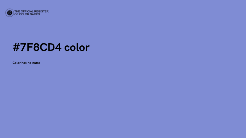 #7F8CD4 color image