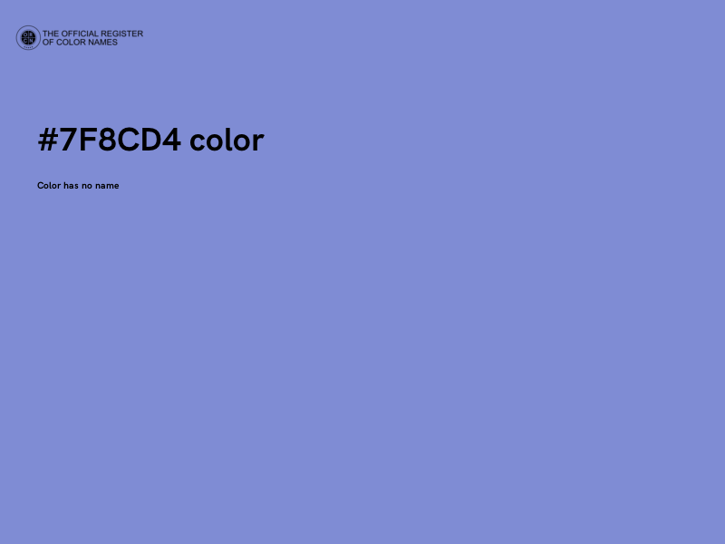 #7F8CD4 color image
