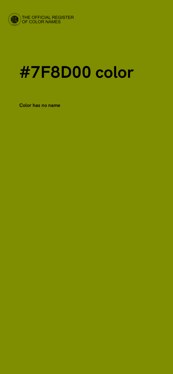 #7F8D00 color image