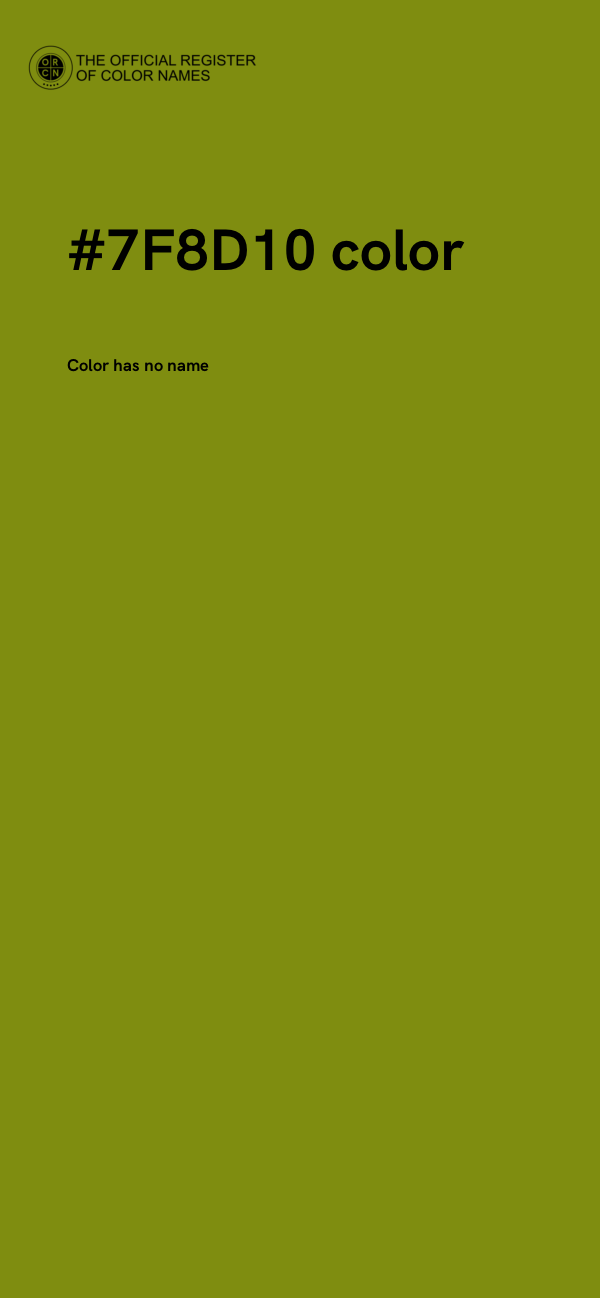 #7F8D10 color image