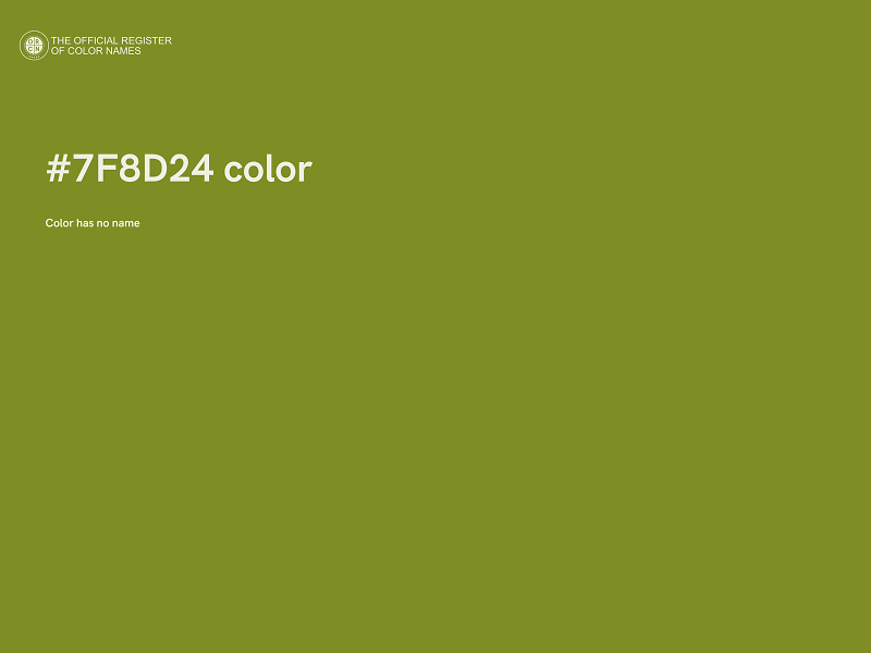 #7F8D24 color image