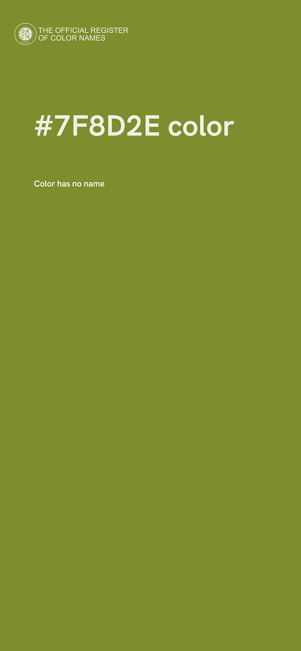#7F8D2E color image