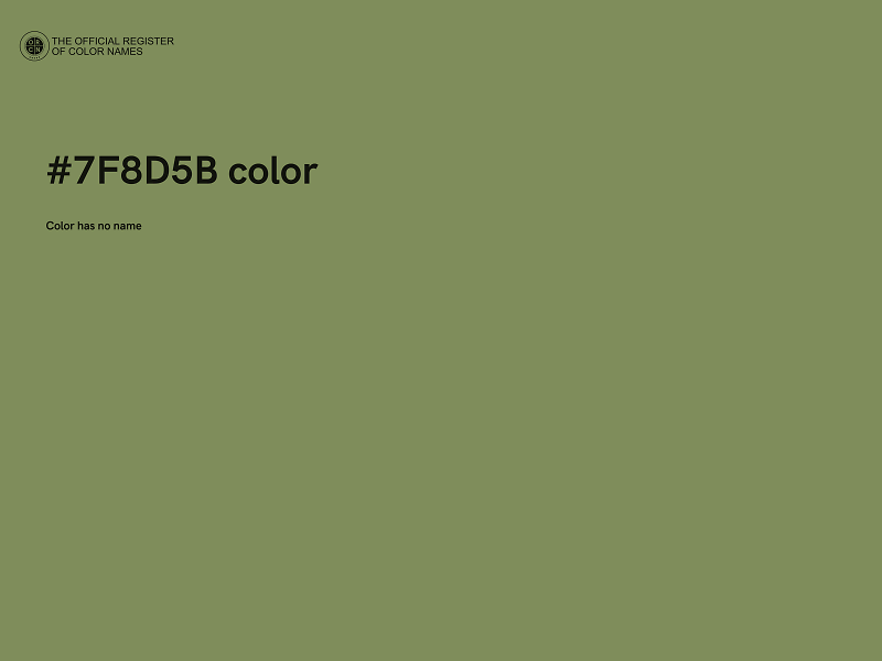 #7F8D5B color image