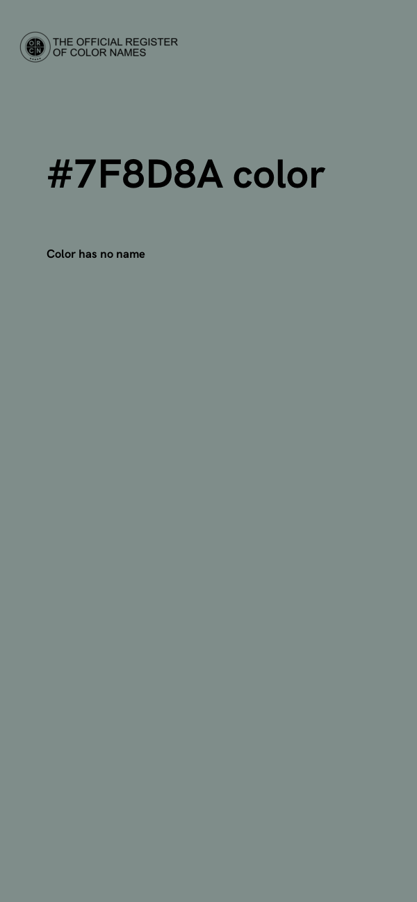 #7F8D8A color image