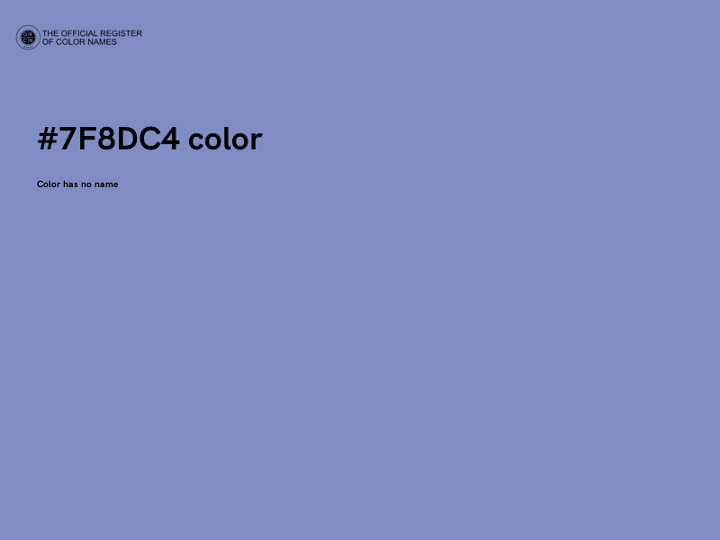 #7F8DC4 color image