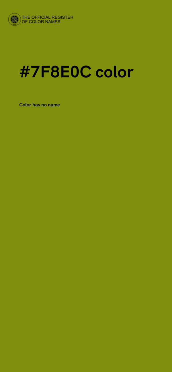 #7F8E0C color image