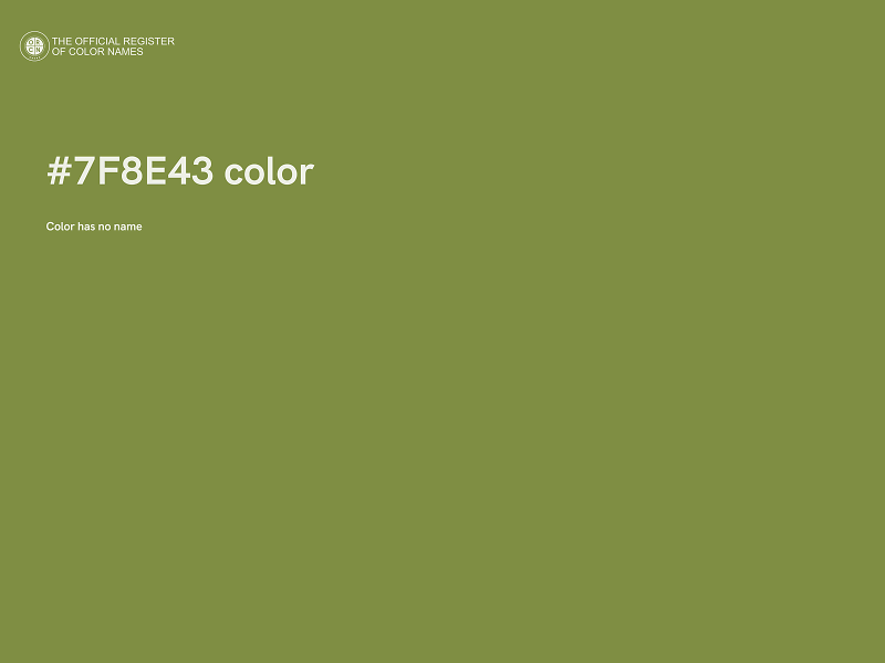 #7F8E43 color image