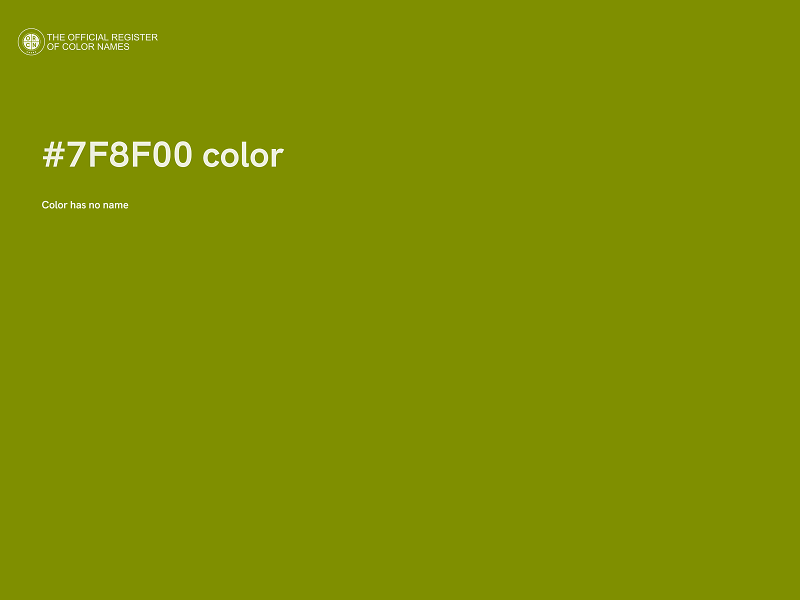 #7F8F00 color image