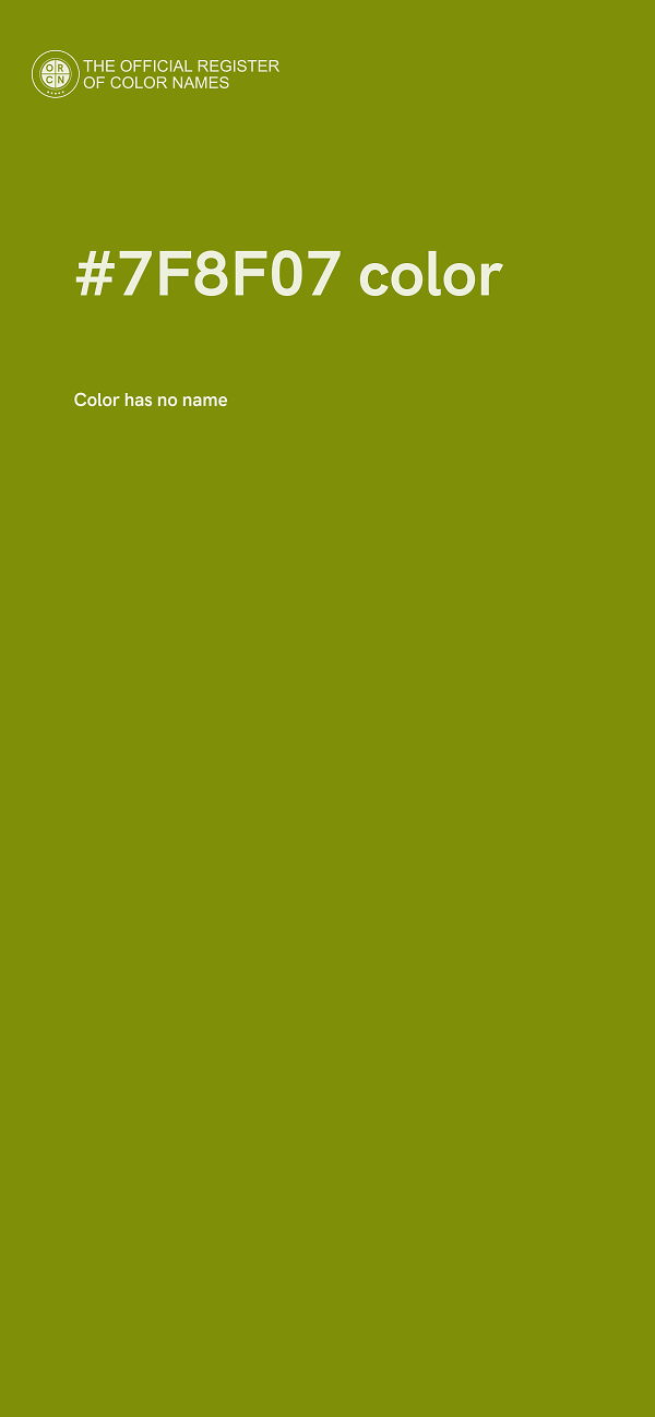 #7F8F07 color image