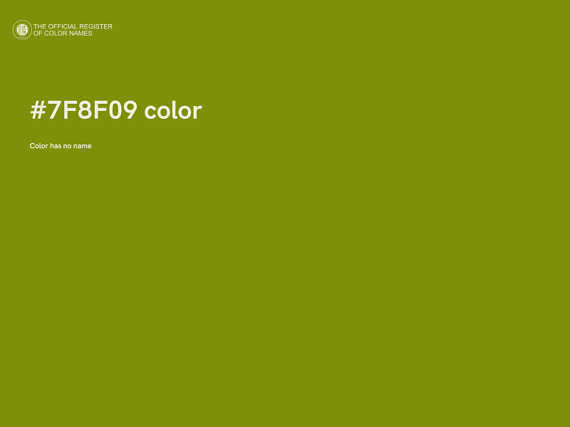 #7F8F09 color image