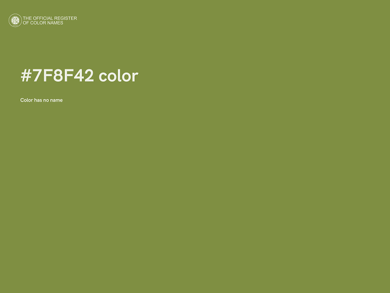 #7F8F42 color image