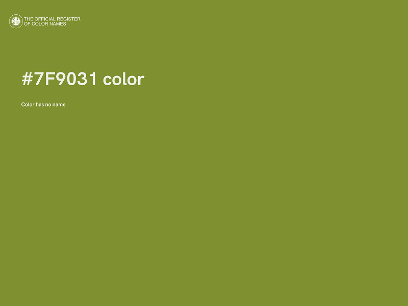 #7F9031 color image