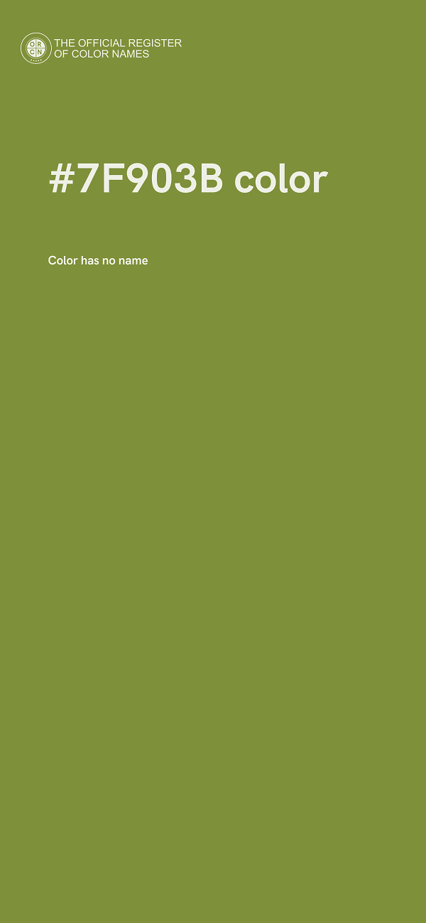 #7F903B color image