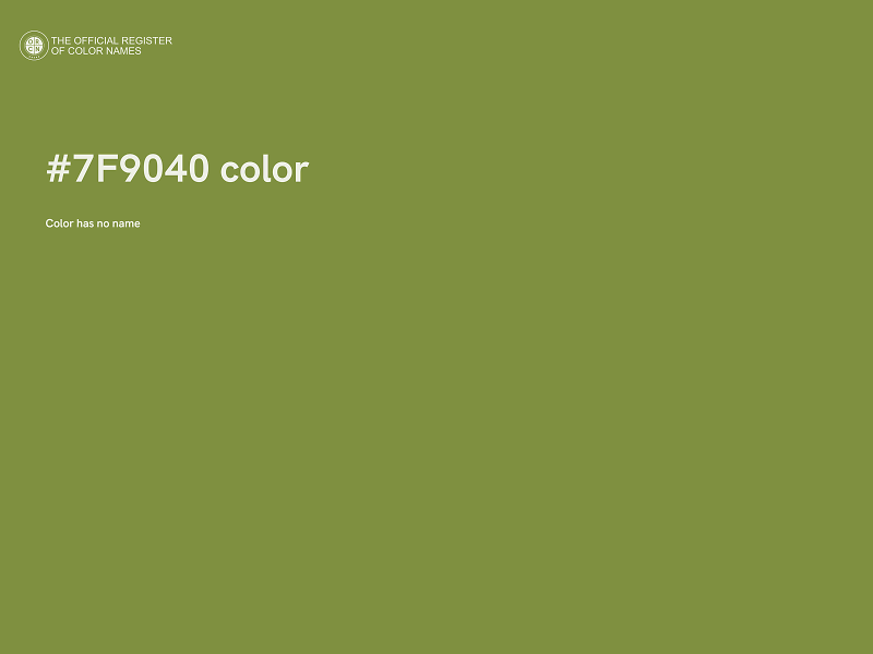 #7F9040 color image