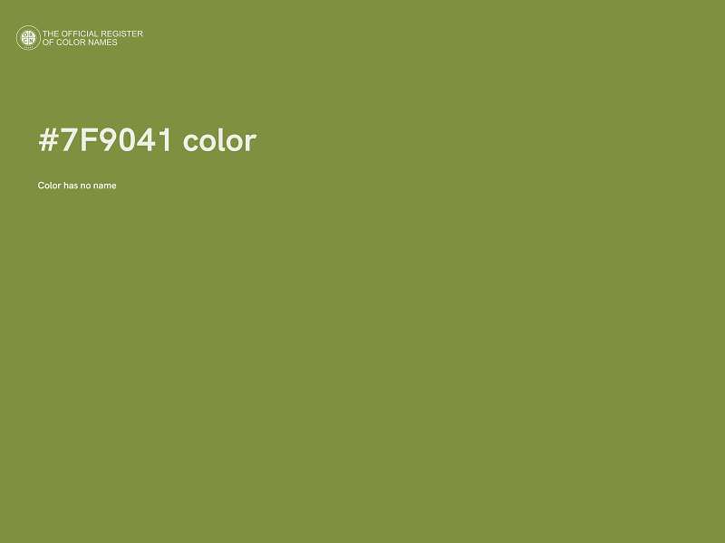 #7F9041 color image