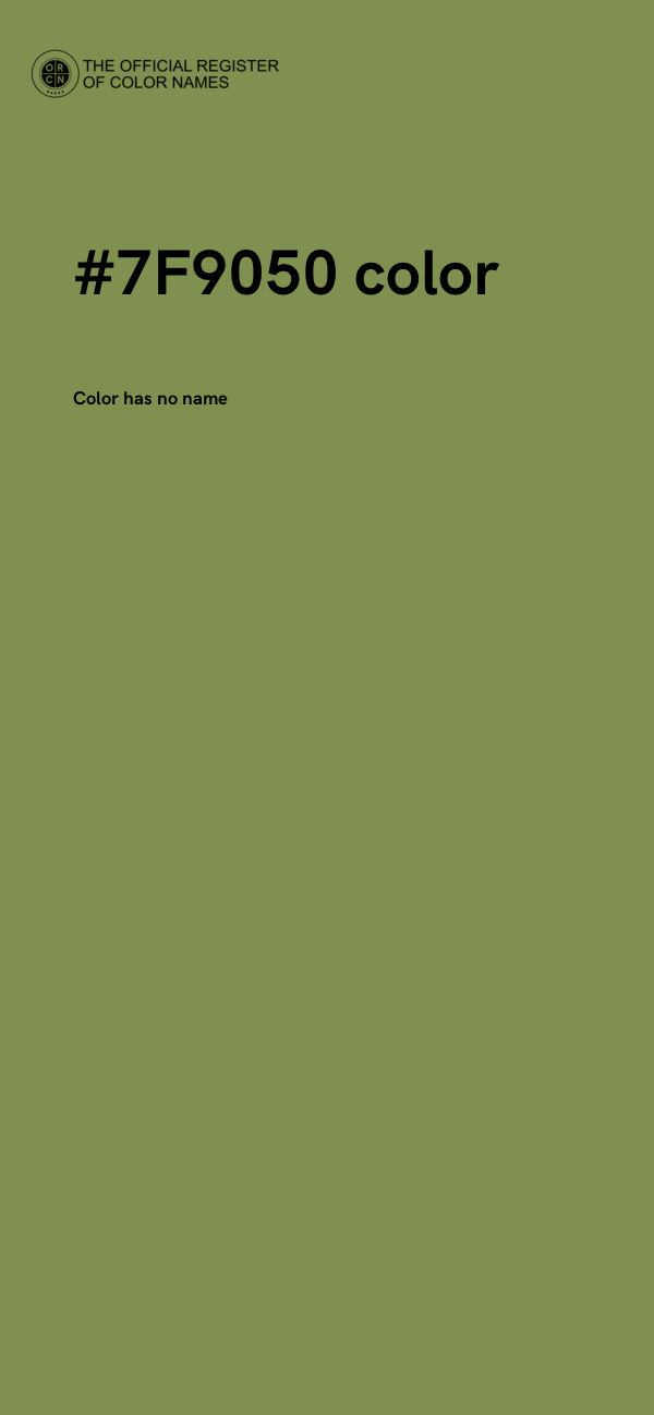#7F9050 color image