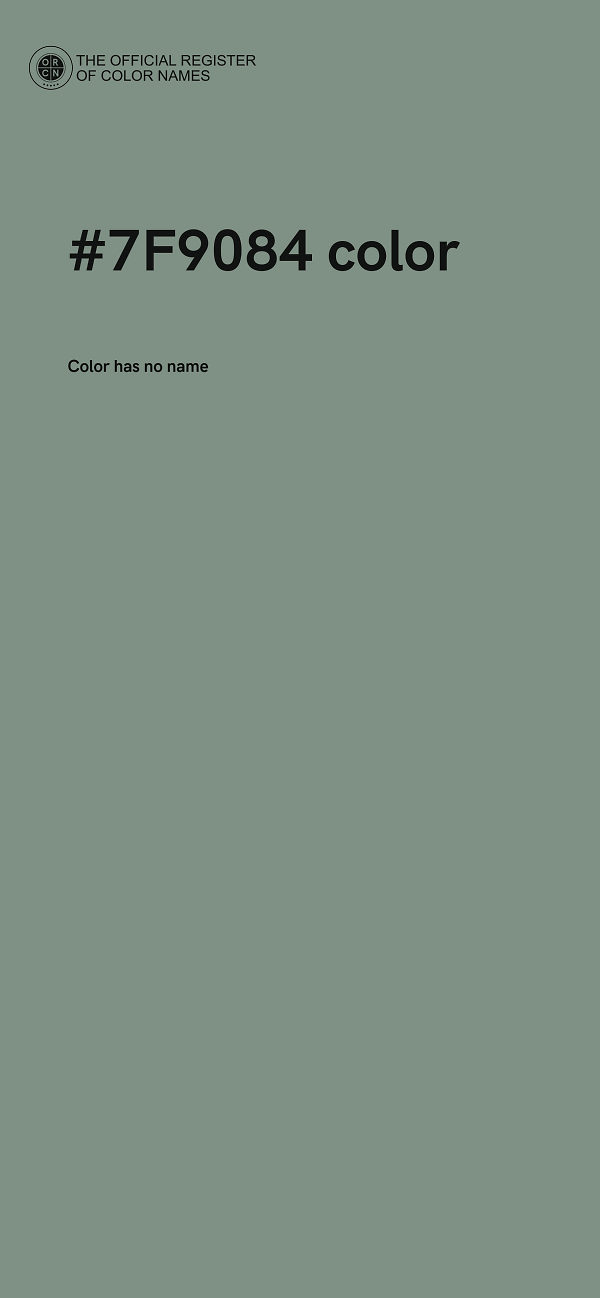 #7F9084 color image