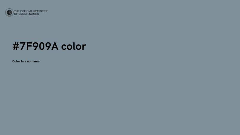 #7F909A color image
