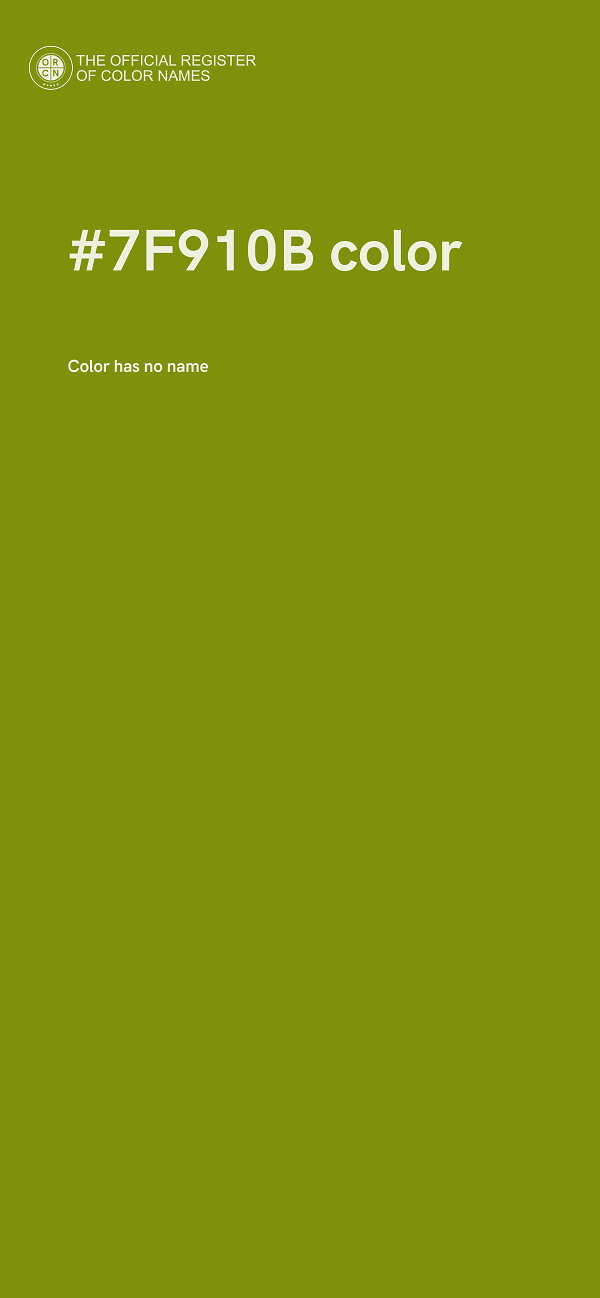 #7F910B color image