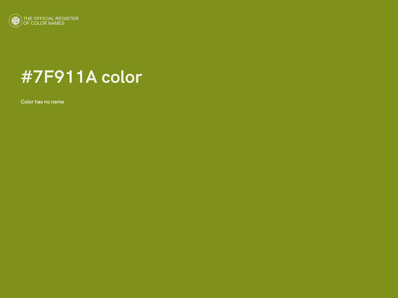 #7F911A color image