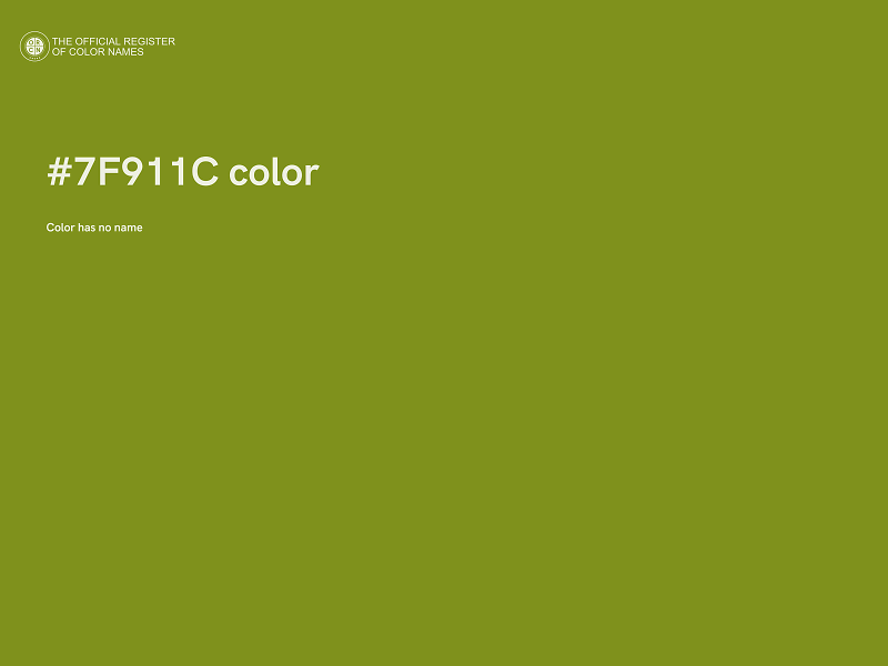 #7F911C color image