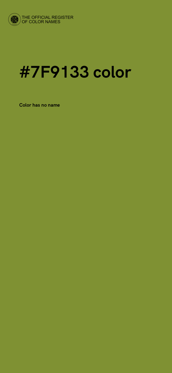 #7F9133 color image