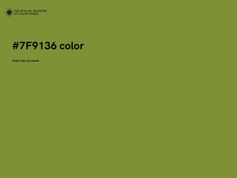 #7F9136 color image