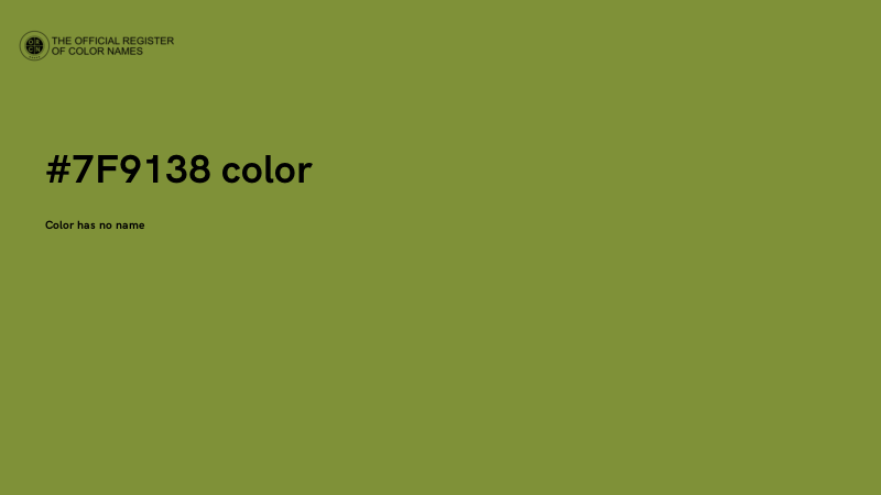#7F9138 color image