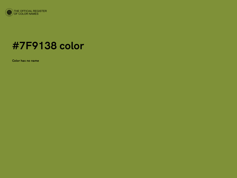 #7F9138 color image