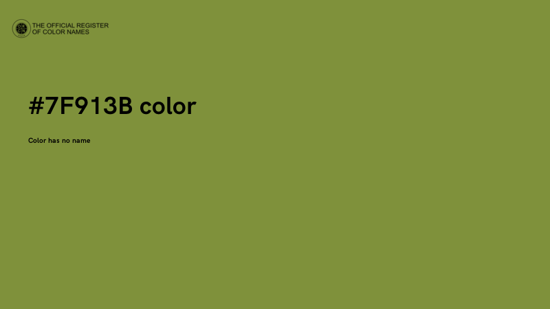 #7F913B color image