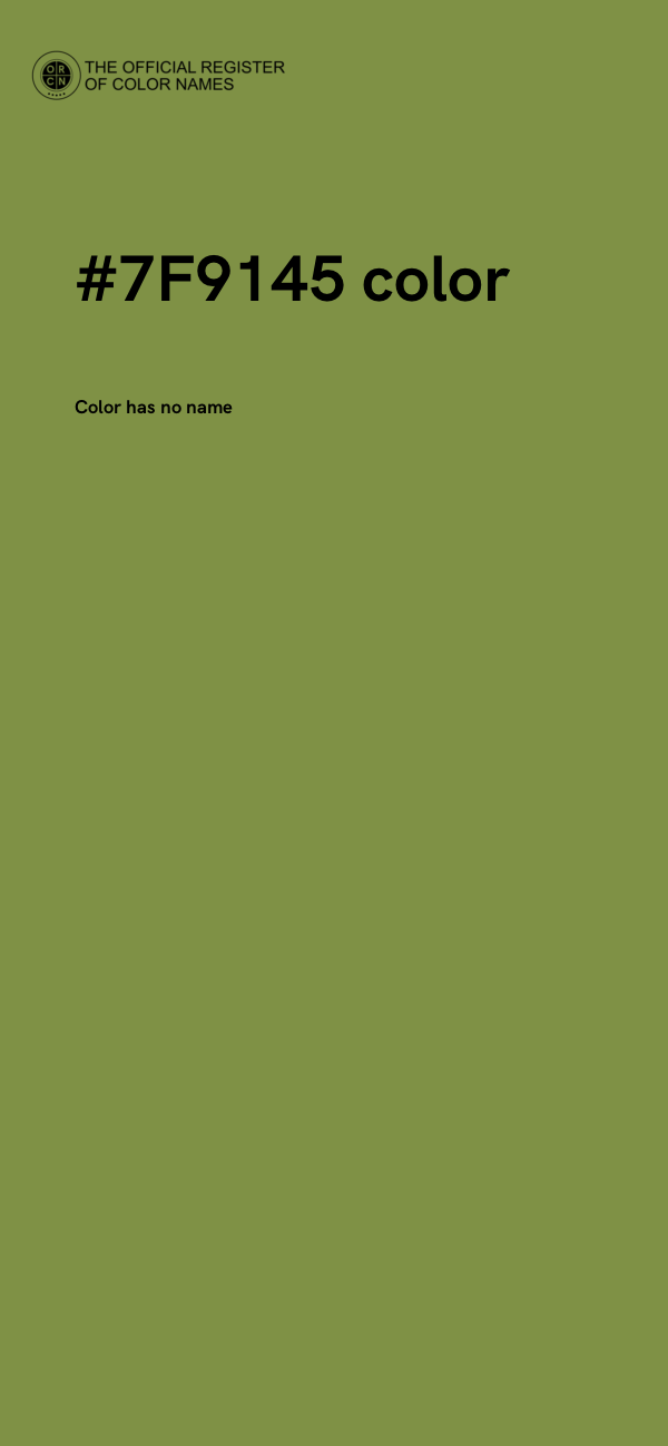 #7F9145 color image