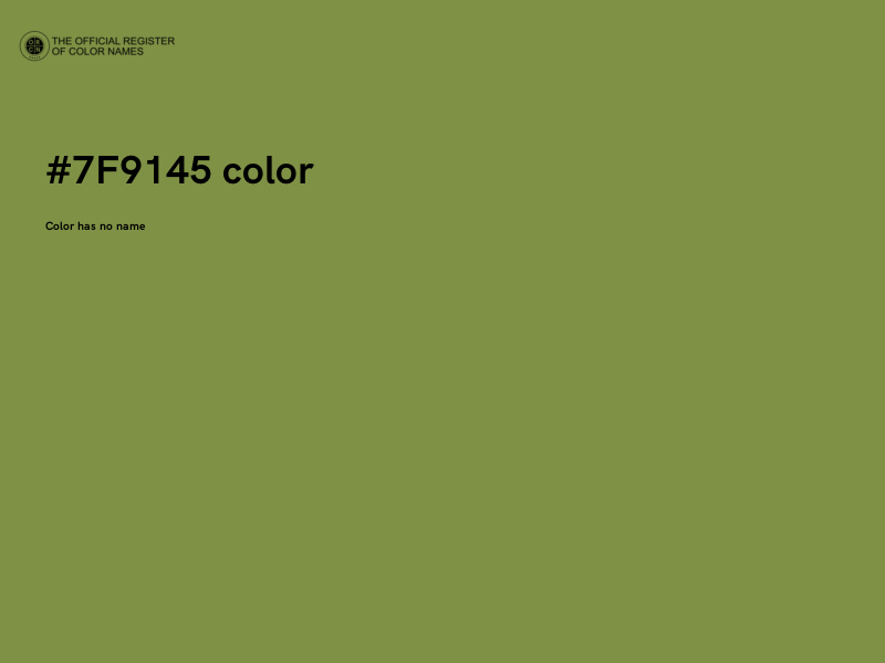 #7F9145 color image