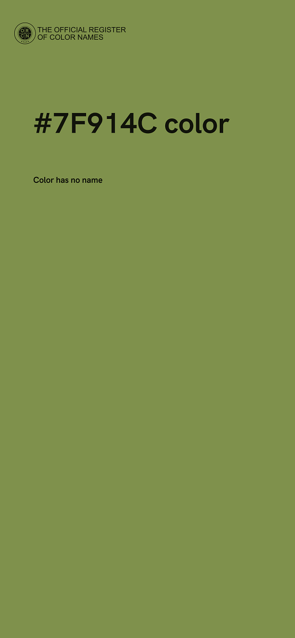 #7F914C color image