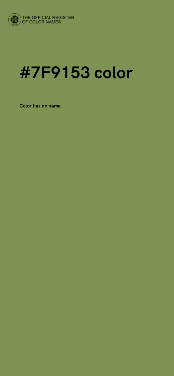 #7F9153 color image