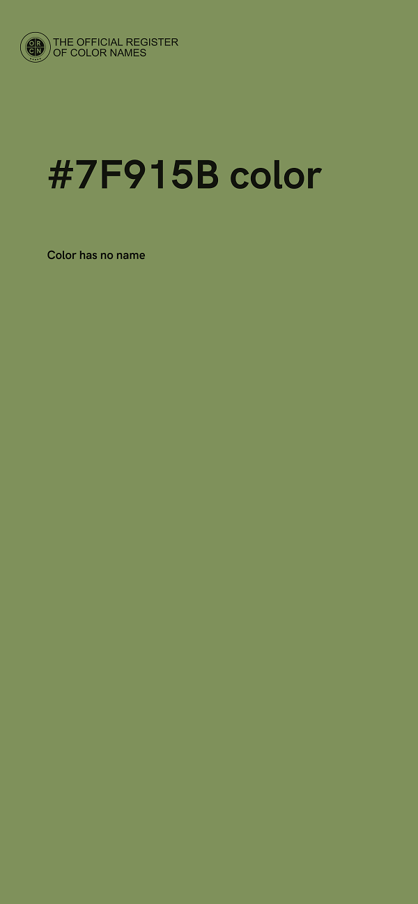 #7F915B color image