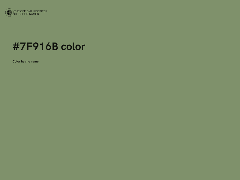 #7F916B color image