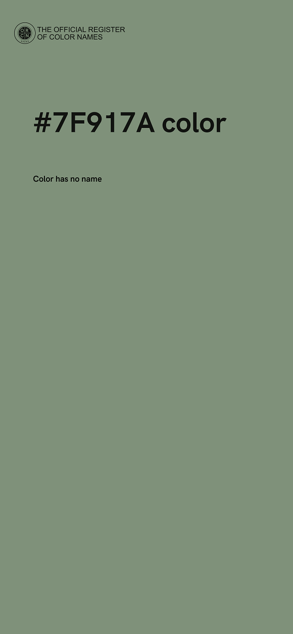 #7F917A color image