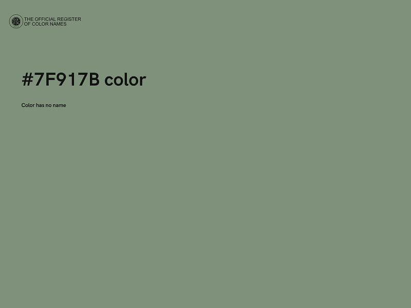 #7F917B color image