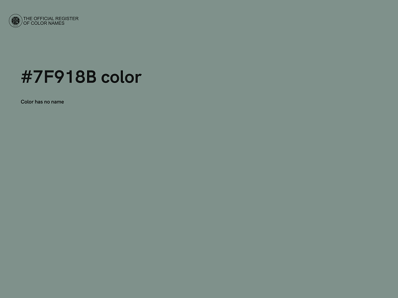 #7F918B color image