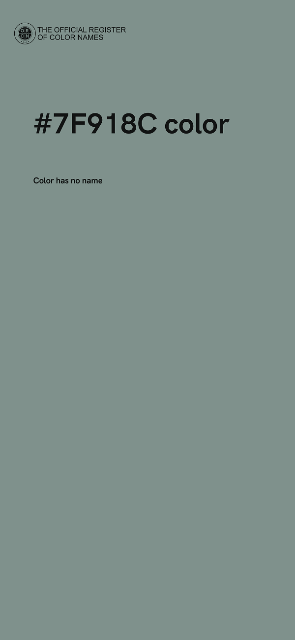 #7F918C color image