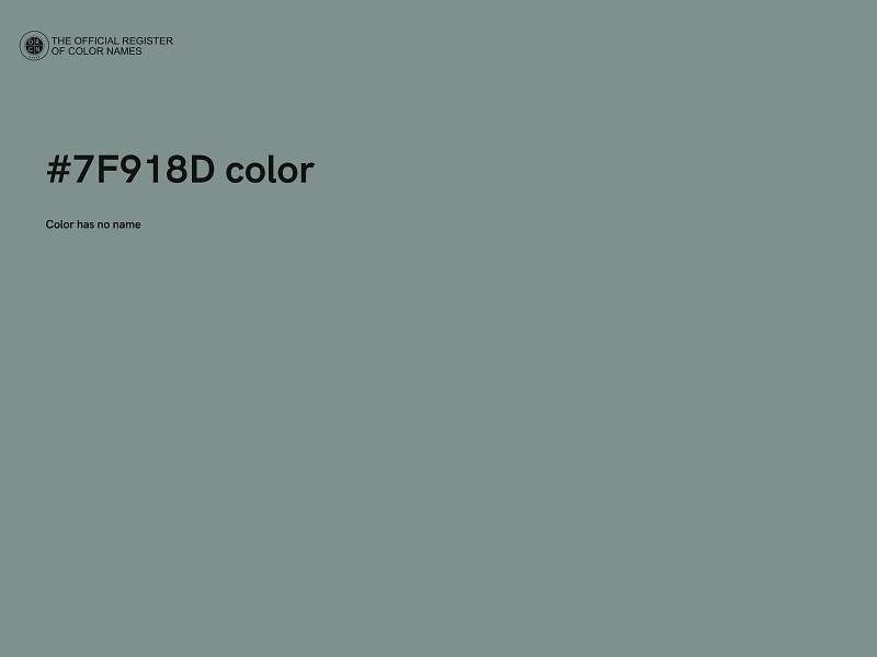 #7F918D color image