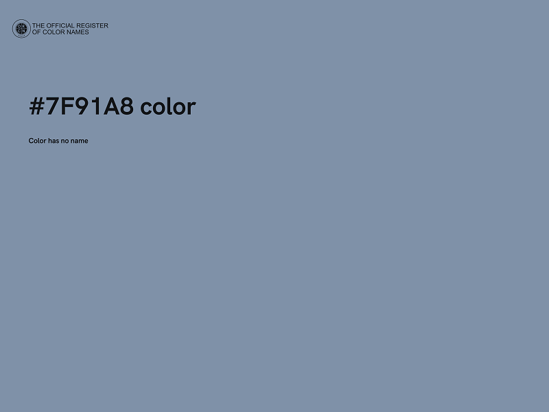 #7F91A8 color image