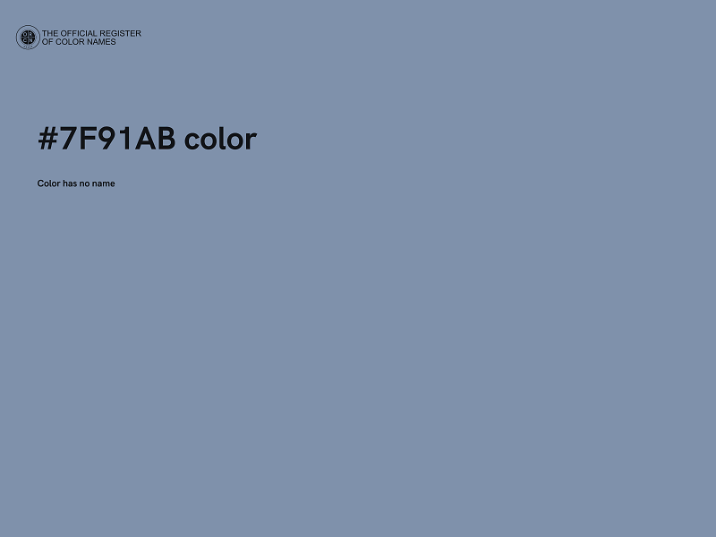 #7F91AB color image