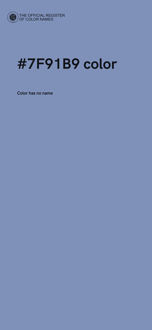 #7F91B9 color image